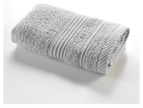 Světle šedý froté bavlněný ručník 30x50 cm Tendresse – douceur d'intérieur