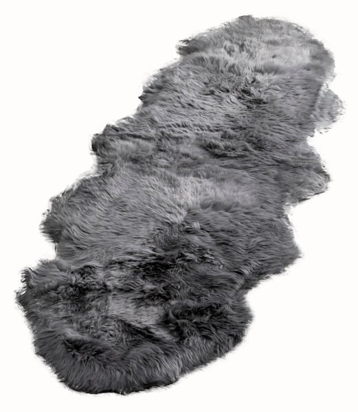 Šedá ovčí kožešina Native Natural Double, 60 x 240 cm