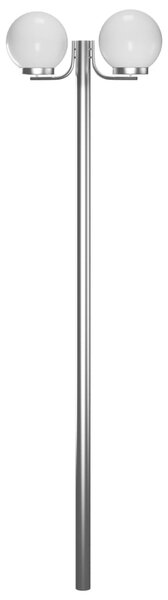 Vysoká zahradní lampa se 2 svítidly 220 cm