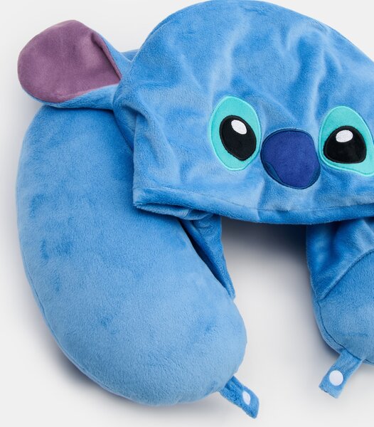Sinsay - Cestovní polštář s kapucí Stitch - modrá