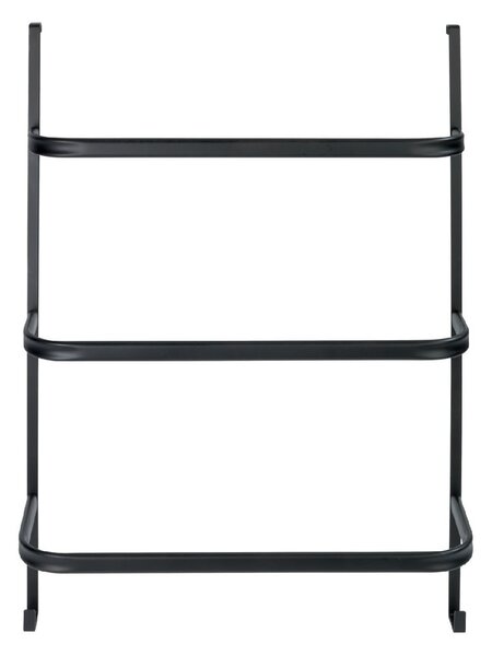 Černý samodržící věšák na ručníky Wenko Towel Holder Black, 21 x 54 cm