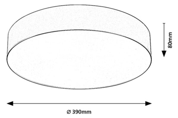 Venkovní stropní svítidlo DOLEN béžová, průměr 39 cm