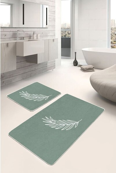 Zelené koupelnové předložky v sadě 2 ks 60x100 cm – Mila Home