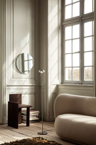 Designové nástěnné zrcadlo Pond Brass – small
