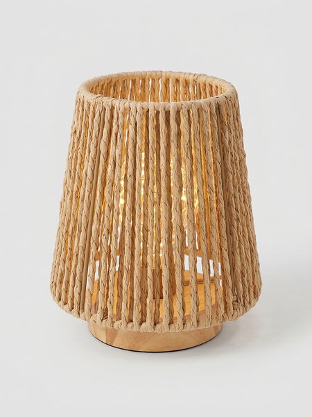 Sinsay - Pletená LED stolní lampa - béžová