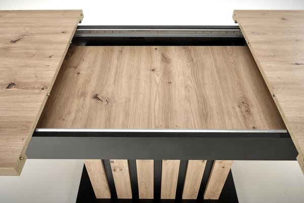 HALMAR Jídelní rozkládací stůl Lamello 130/180 cm dub artisan/černý
