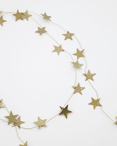 House Doctor Mosazná girlanda Stars - Antique Brass HD292