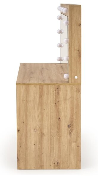 HALMAR Toaletní stolek HOLLYWOOD s LED osvětlením 120 cm dub artisan
