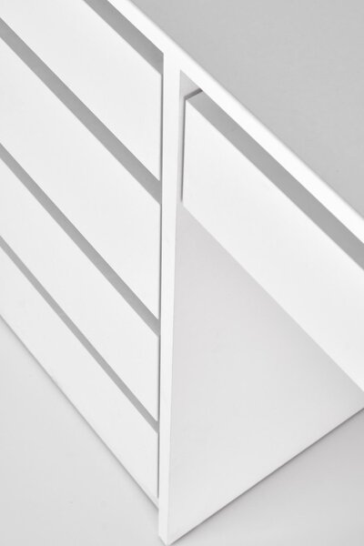 HALMAR Toaletní stolek HOLLYWOOD s LED osvětlením 120 cm bílý