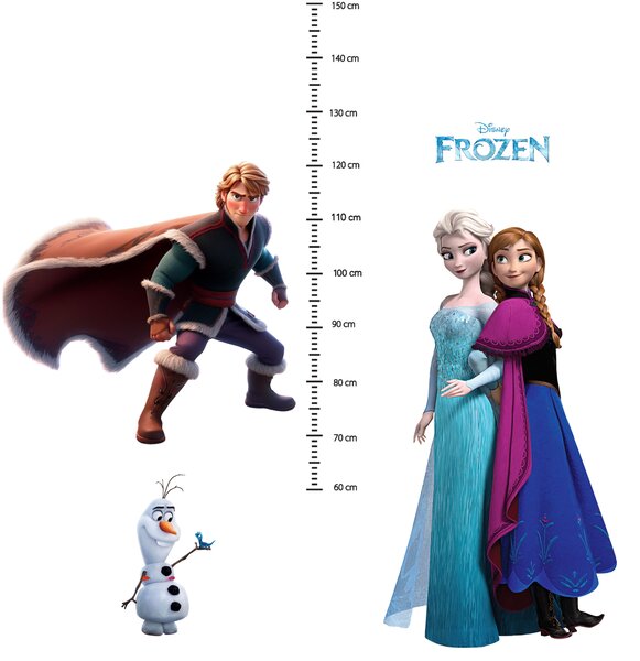 PIPPER. Samolepka na zeď "Dětský metr - Elsa a Anna 2"