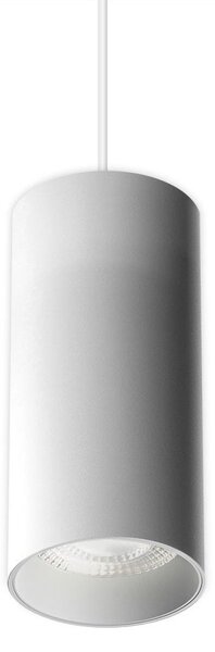 LED2 3251431 Luky Z, bílý závěsný váleček, 6/20W LED 3000K, výška 19,2cm