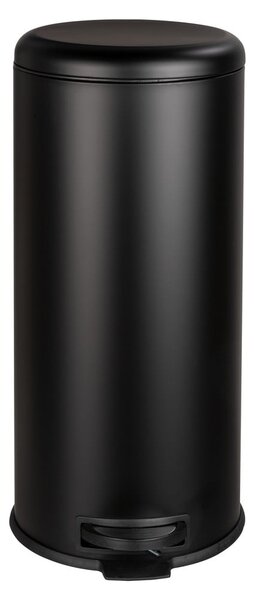 Černý odpadkový koš Wenko Leman Easy Close, 30 l