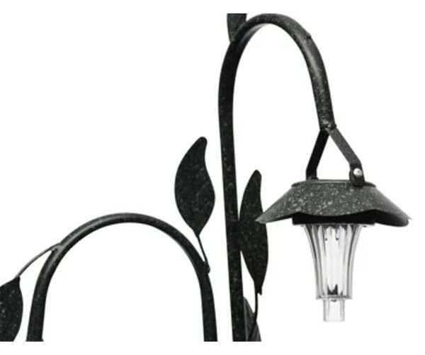 Koš na květiny se solární LED lampou