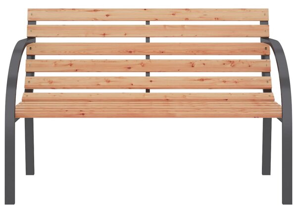 Zahradní lavice 120 cm dřevo a železo