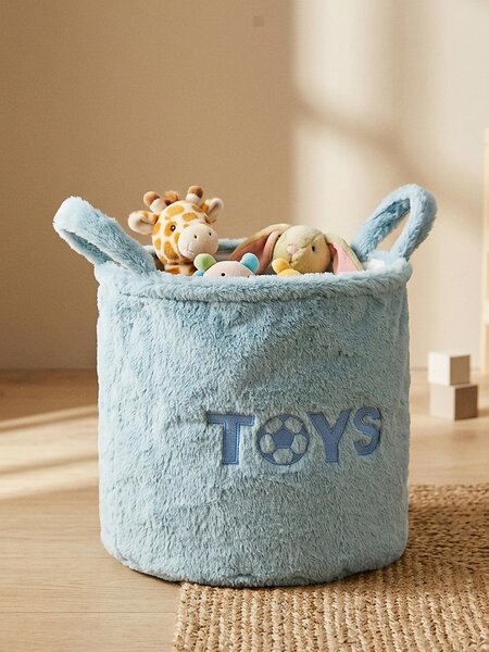 Sinsay - Úložný koš s nápisem TOYS - světle modrá