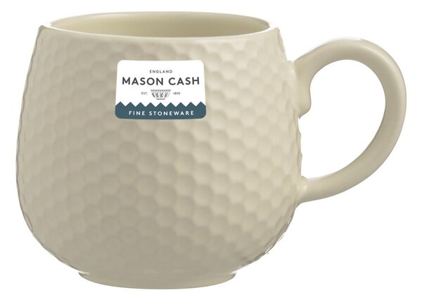 Krémový keramický hrnek na latte 350 ml Embossed Honeycomb – Mason Cash