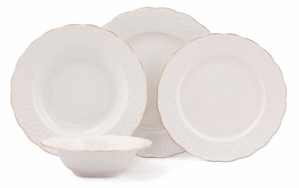 24dílná sada porcelánového nádobí Kutahya Simplicity