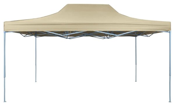 Rozkládací stan nůžkový 3 x 4,5 m krémově bílý
