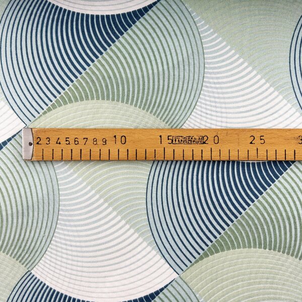 Ervi Bavlněná látka/plátno š.240cm - Vlnění zelené -47352-5, metráž