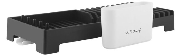 Černý odkapávač na nádobí Vialli Design Livio Duo