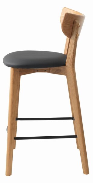 Barová židle z dubového dřeva Unique Furniture Pero