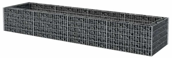 Gabionový vyvýšený záhon ocel 360 x 90 x 50 cm