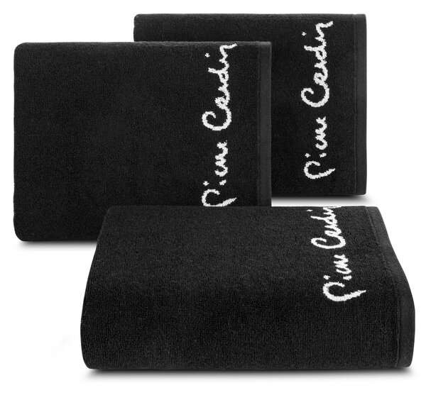 BAVLNĚNÝ RUČNÍK PIERRE CARDIN DARIO 50X90 CM ČERNÁ