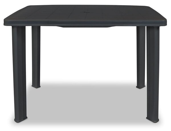 Zahradní stůl antracitový 101 x 68 x 72 cm plast