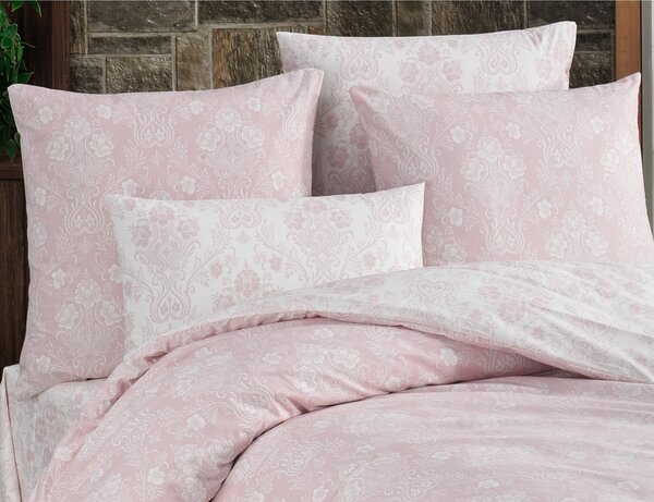 BedTex Bavlněné povlečení Almina pudrová, 140 x 200 cm, 70 x 90 cm, 140 x 200 cm, 70 x 90 cm