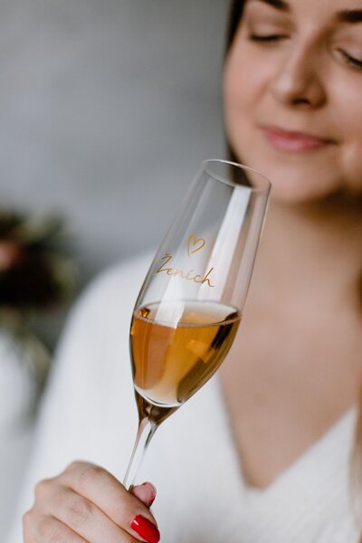 Sklenice na sekt Ženích - SK
