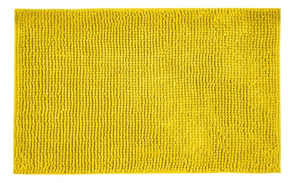 Žlutá textilní koupelnová předložka 50x80 cm Chenille – Allstar