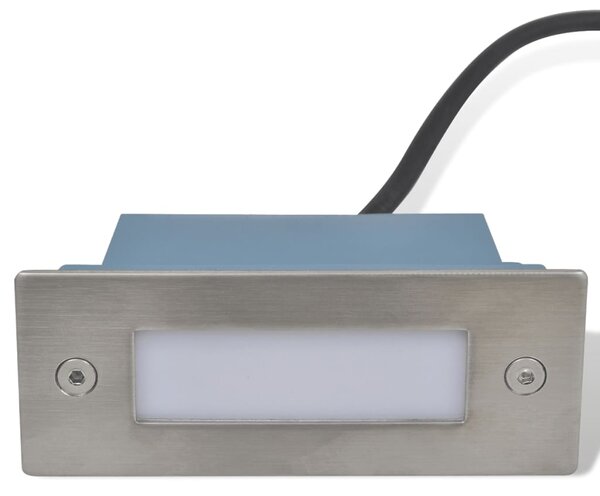 Zápustná LED svítidla pro schody 6 ks 44 x 111 x 56 mm