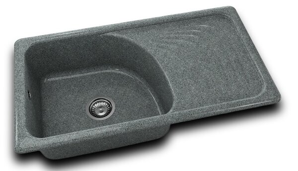 RETRO DŘEZ 90x49cm SLATE s pravým odkapem