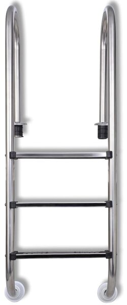 Bazénový žebřík 3 schůdky nerezová ocel 304 120 cm