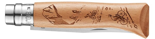 Zavírací nůž VRI N°08 Inox 8,5 cm motiv cyklistiky 8,5 cm, OPINEL 002187
