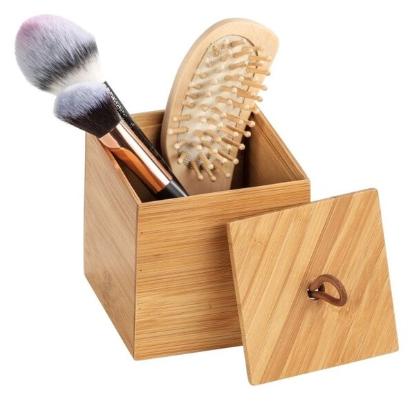 Bambusový box s víkem Wenko Terra, šířka 9 cm