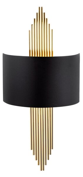 Černé/ve zlaté barvě nástěnné svítidlo Rayi – Opviq lights
