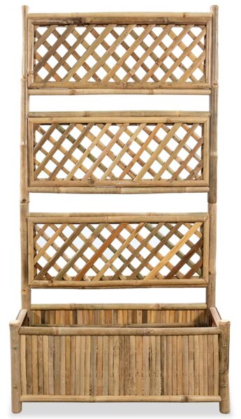 Vyvýšený záhon s treláží bambus 70 cm