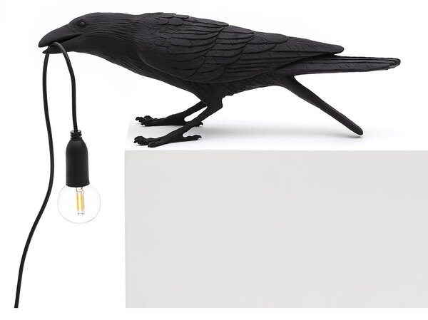 Seletti - Bird Lamp Playing Stolní Lampa BlackSeletti - Lampemesteren