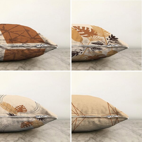 Sada 4 povlaků na polštáře Minimalist Cushion Covers Neutral, 55 x 55 cm