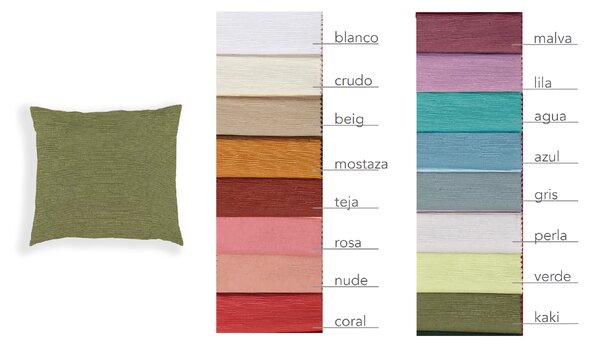 Textil Antilo Povlak na polštář Kano Khaki 50x50 cm, šedozelená Rozměr: 50x50 cm