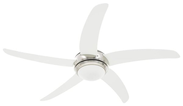 Ozdobný stropní ventilátor se světlem 128 cm bílý