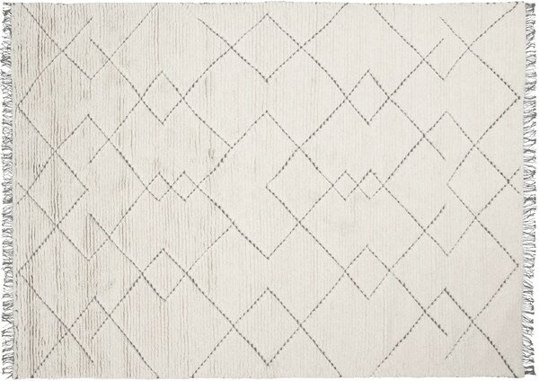 Linie Design Geometrický koberec Torun Earth, smetanovo-hnědý Rozměr: 140x200 cm