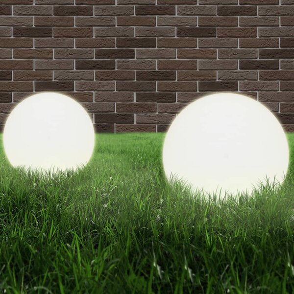 Kulovité LED lampy 4 ks koule 40 cm PMMA