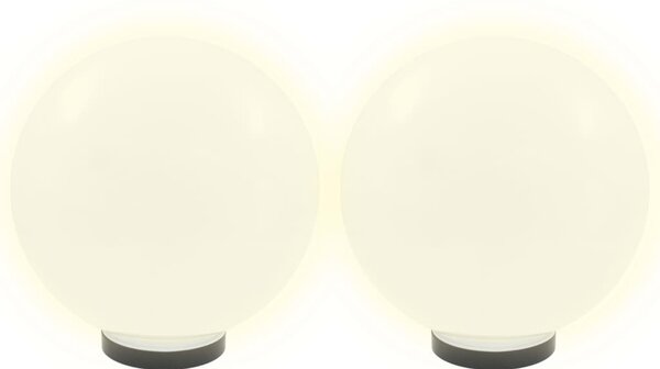 Kulovité LED lampy 2 ks koule 30 cm PMMA