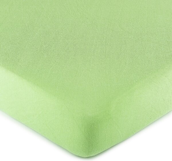 Jersey prostěradlo zelená, 90 x 200 cm