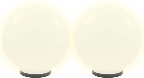 Kulovité LED lampy 2 ks koule 40 cm PMMA
