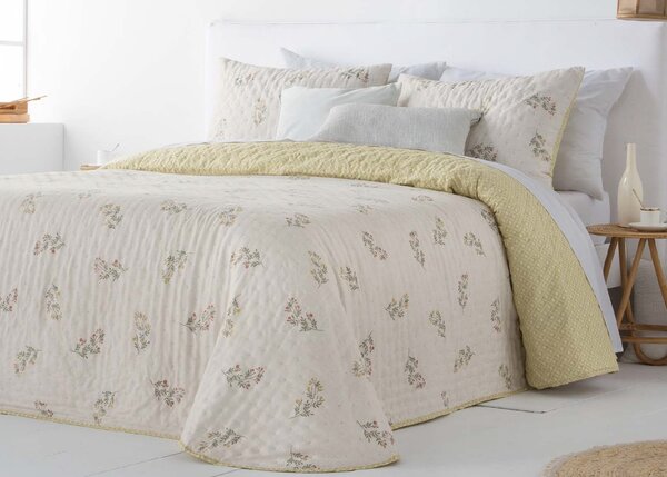 Textil Antilo Přehoz na postel Nely Coral, oboustranný, se 2 povlaky na polštáře Rozměr: 270x270 cm