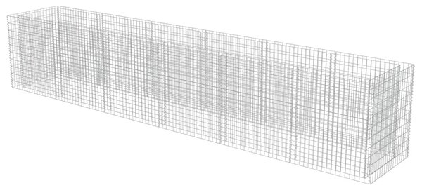 Gabionový vyvýšený záhon pozinkovaná ocel 540 x 90 x 100 cm