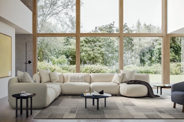 Calligaris Japonský koberec Zen, béžovošedý Rozměr: 200x300 cm